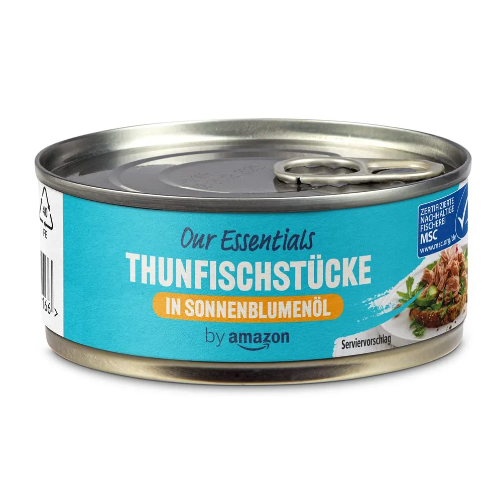 Bild von Amazon Thunfischstücke in Sonnenblumenöl, 145 g