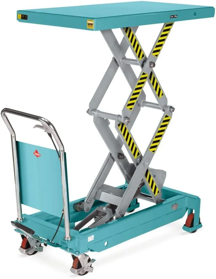 Bild von Ameise LTT 0.7 Scheren-Hubtischwagen mit hydraulischer Doppel-Schere, 700 kg Tragkraft, Plattform 1220 x 610 mm und höhenverstellbarem Hubbereich von 450 bis 1500 mm