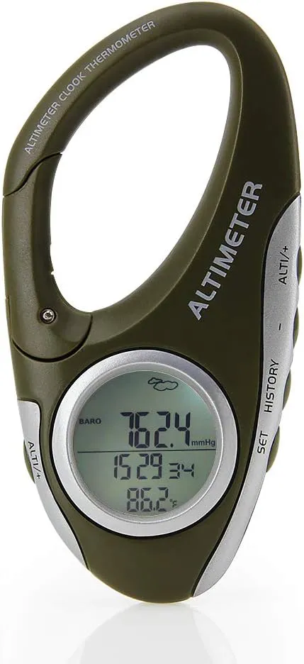 Bild von AMTAST Multifunktionsbarometer mit Höhenmesser und Thermometer für Outdoor-Aktivitäten mit Hintergrundbeleuchtung