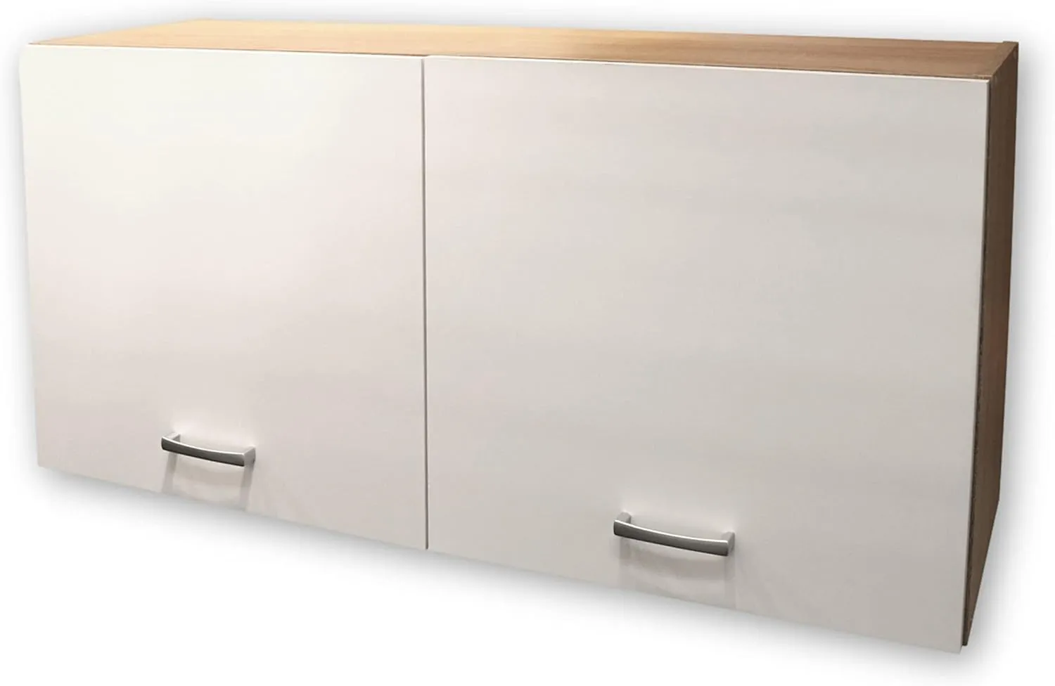Bild von ANDY Hängeschrank für die Küche in Eiche Sonoma und Weiß matt, 2-türig, 100 x 50 x 31 cm