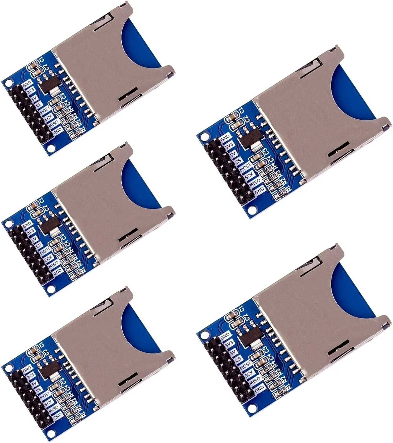 Bild von ANGEEK 5er Set SD Kartenleser Module für Arduino, ESP und Raspberry Pi