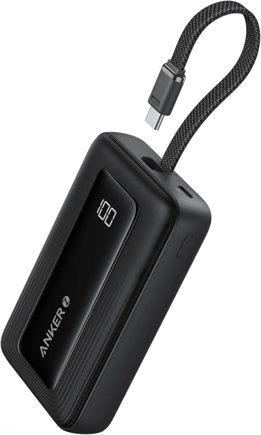 Bild von Anker Power Bank 10000mAh mit 30W High-Speed Ladegerät und integriertem USB-C Kabel für iPhone 16/15, MacBook, Galaxy, iPad und mehr