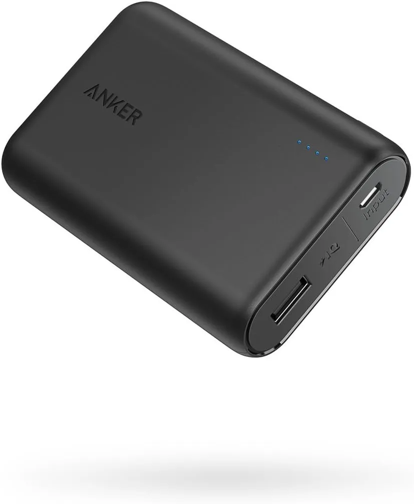 Bild von Anker PowerCore 10000mAh Powerbank in Schwarz, kompakter externer Akku für iPhone, iPad, Samsung Galaxy und weitere Smartphones