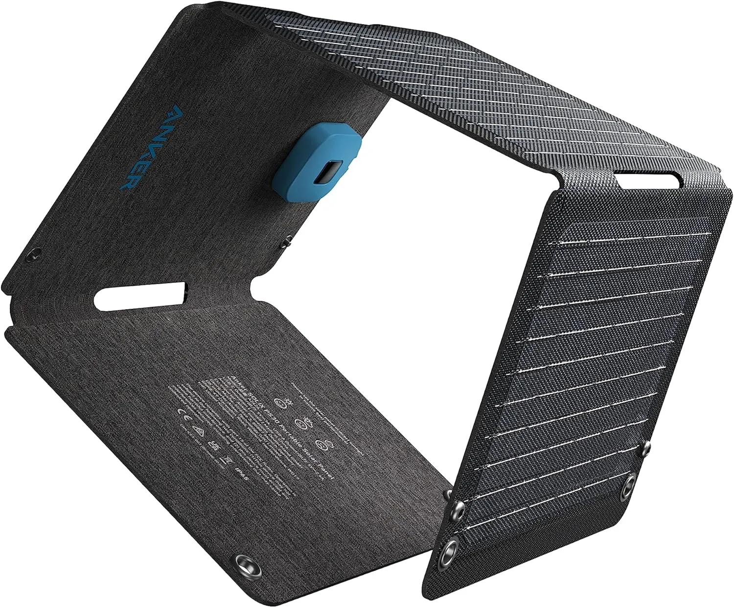 Bild von Anker SOLIX PS30 Faltbares Solarpanel mit 30 Watt, tragbares Ladegerät für zwei Geräte, wasserdicht nach IP65, ideal für Camping und Outdoor-Aktivitäten