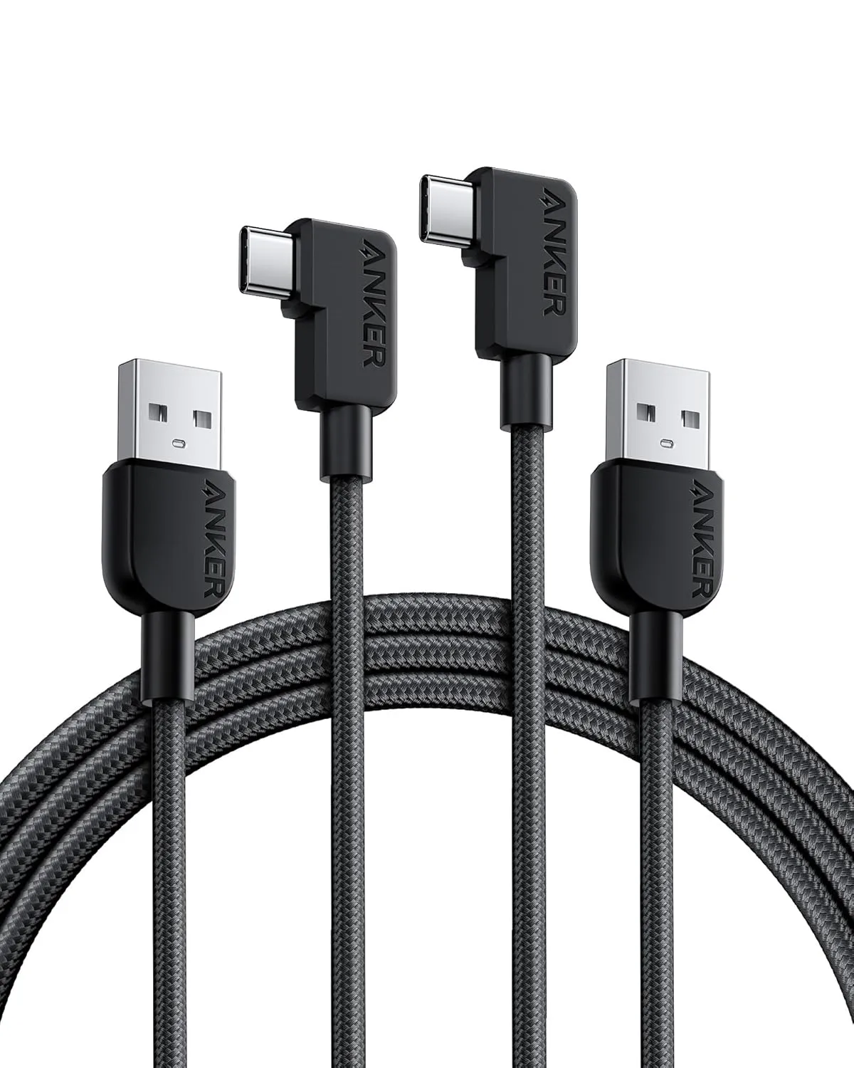Bild von Anker USB C Ladekabel mit 90 Grad Winkelstecker, 180 cm, kompatibel mit iPhone 15/16, Galaxy Note 10/S10, Huawei, LG und anderen Smartphones