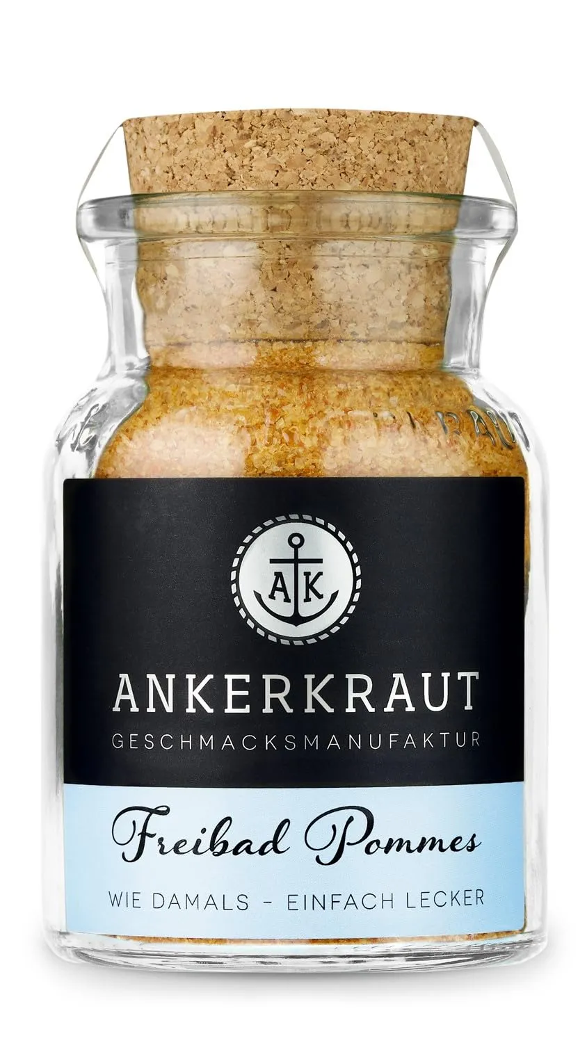 Bild von Ankerkraut Freibad Pommes Gewürzmischung im Korkenglas mit 150 g für knusprige Pommes Frites