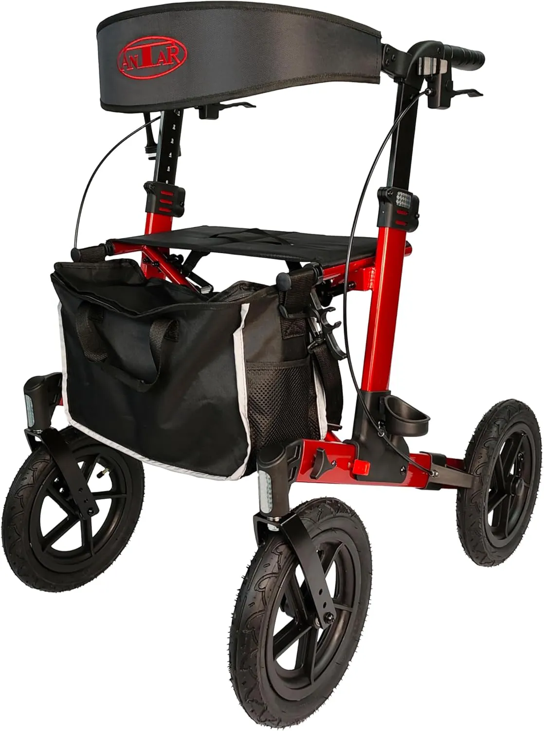 Bild von Antar AT51045 Premium Outdoor Rollator mit Luftbereifung