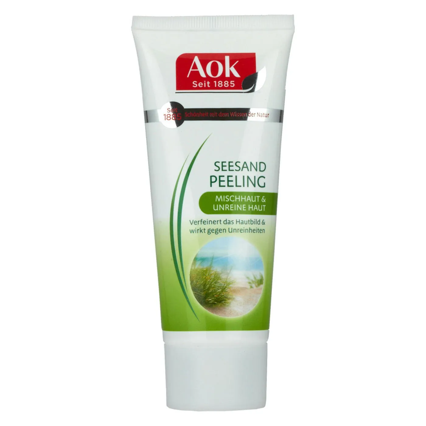 Bild von Aok Pur Balance Seesand Peeling mit Kamille und Ginseng, 100 ml zur Verfeinerung des Hautbildes und Bekämpfung von Unreinheiten