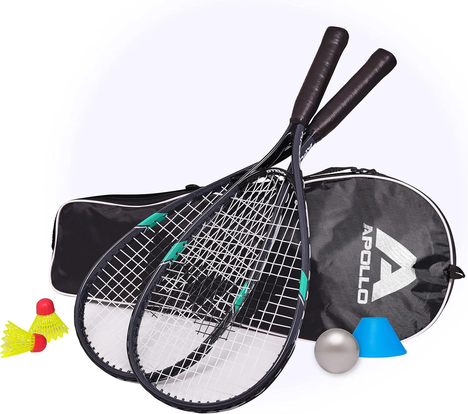 Bild von Apollo Speed Badminton Set mit Schlägern in verschiedenen Farben und Tasche für Kinder