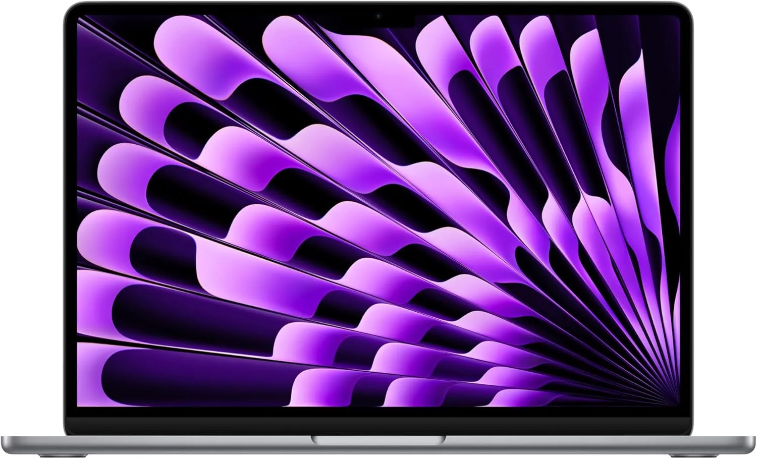 Bild von Apple 2024 13" MacBook Air Laptop mit M3 Chip: 13,6" Liquid Retina Display, 8 GB gemeinsamer Arbeitsspeicher, 512 GB SSD Speicher, beleuchtete Tastatur, 1080p FaceTime HD Kamera, Touch ID, Space Grau