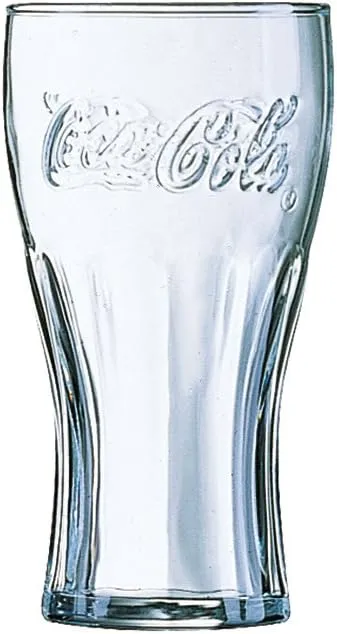 Bild von Arcoroc Coca-Cola FH27 Konturglas Set mit 6 Gläsern und 200 ml Füllstrich