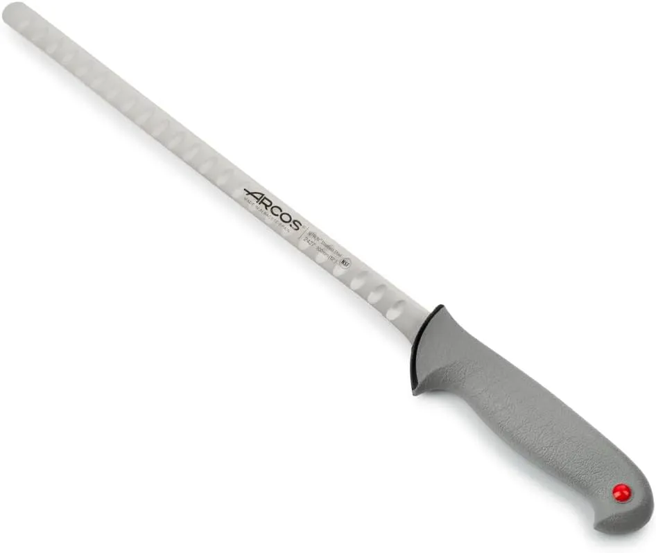 Bild von Arcos Colour Proof Lachsmesser mit 300 mm Nitrum Edelstahlklinge und schwarzem Polypropylengriff