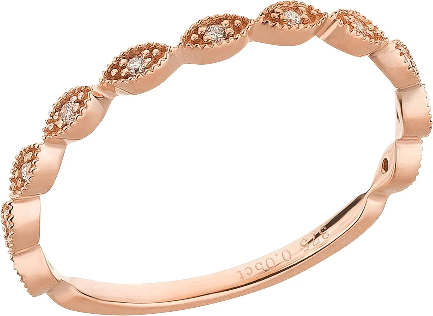 Bild von Ardeo Aurum Damenring aus 375 Gold mit 0,05 Karat Diamanten