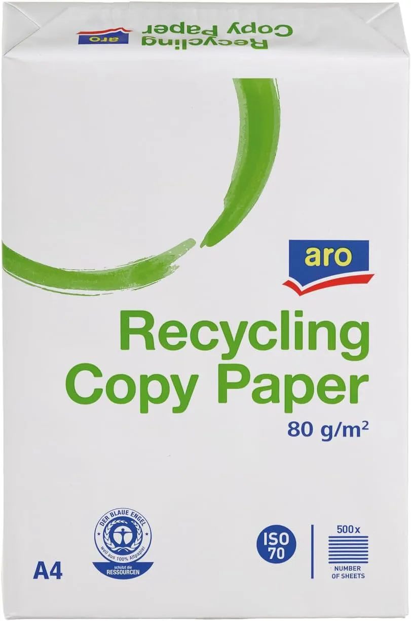Bild von aro Recycling Kopierpapier DIN A4 80 g/m² 2500 Blatt grau