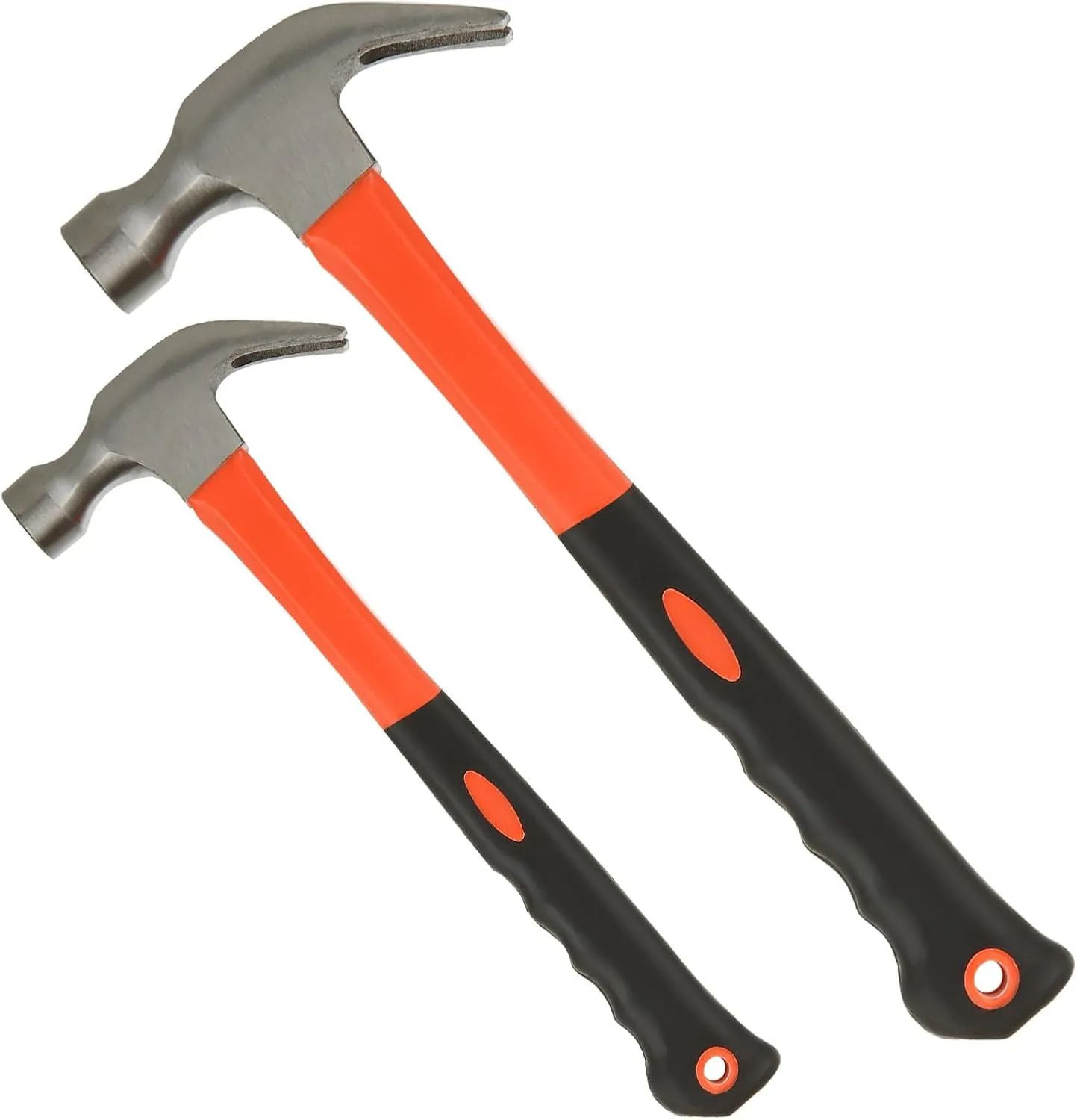 Bild von ASelected 2er Set Schafshorn Hammer in 0,25 kg und 0,75 kg aus rostfreiem geschmiedetem Stahl mit rutschfestem Gummi-Griff