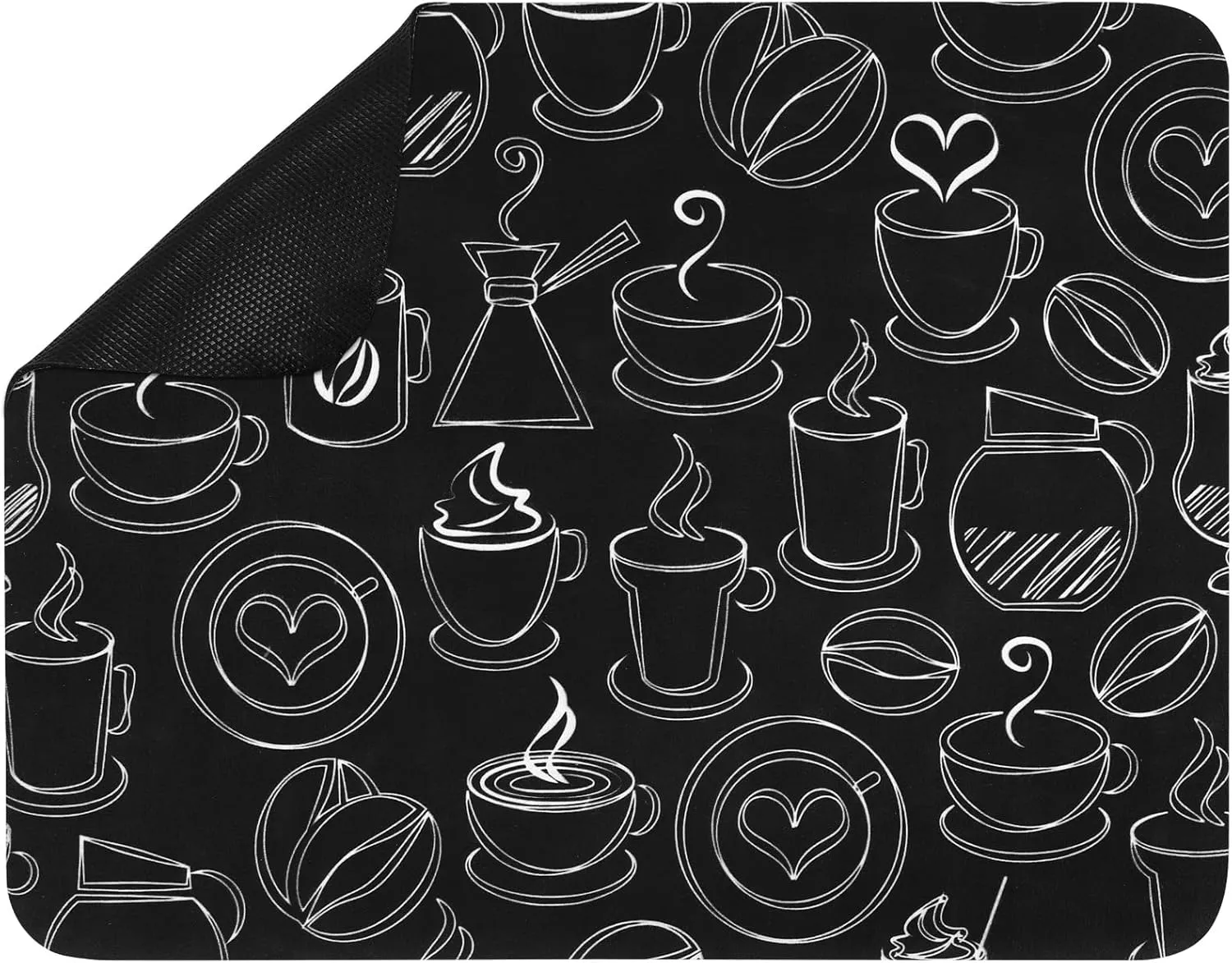 Bild von Asuinxurr Abtropfmatte 40x50cm für Geschirr und Kaffeemaschinen, rutschfest