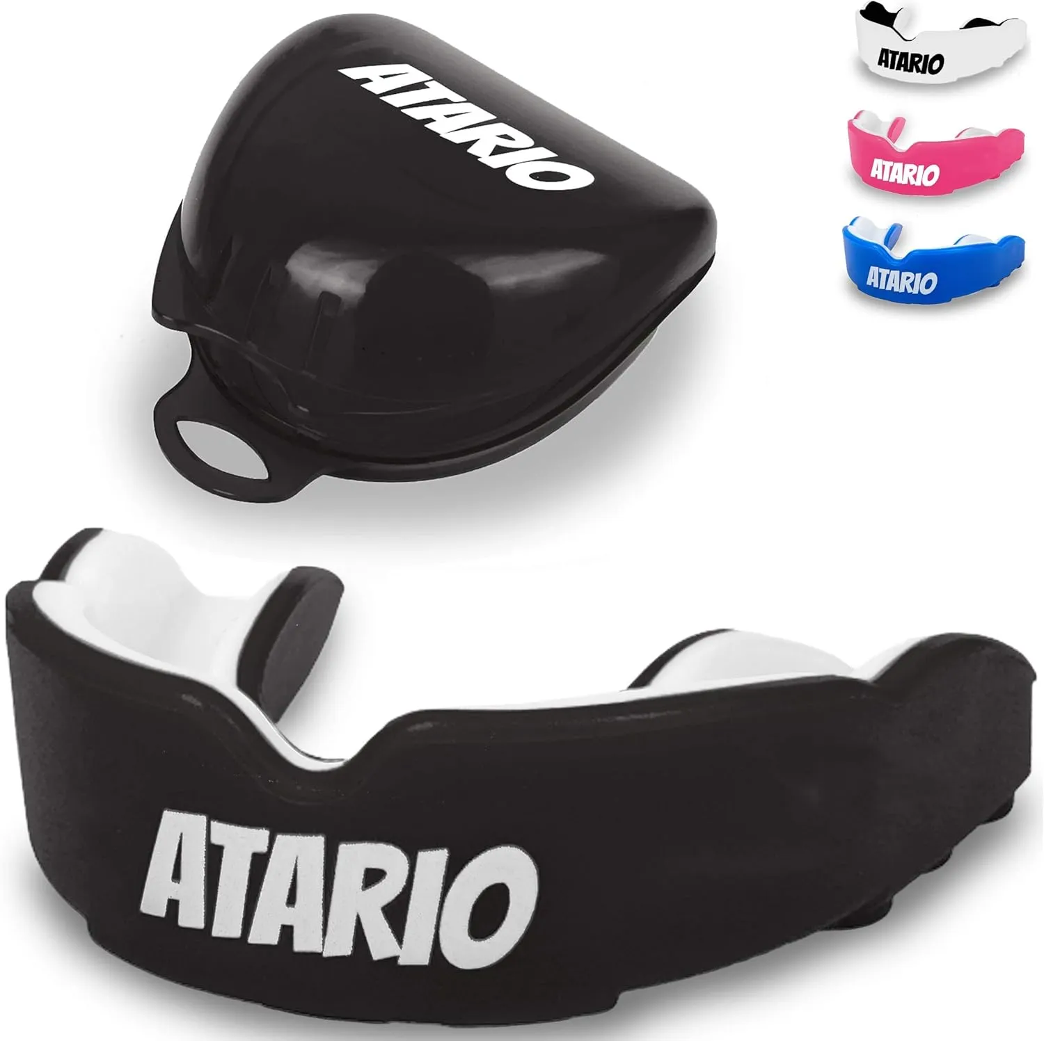 Bild von ATARIO Mundschutz mit perfektem Halt inklusive Transportbox für Kampfsportarten wie Boxen, Kickboxen, Muay Thai, MMA und Football