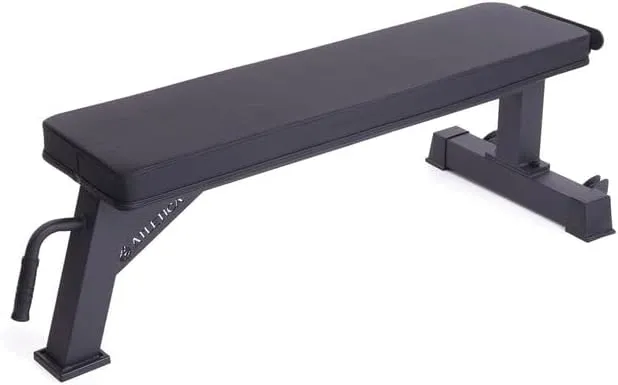 Bild von Atletica B1 Flachbank mit vertikaler Lageroption, Studioqualität und 26 kg Eigengewicht, H Klasse zertifiziert, aus Mesh Material