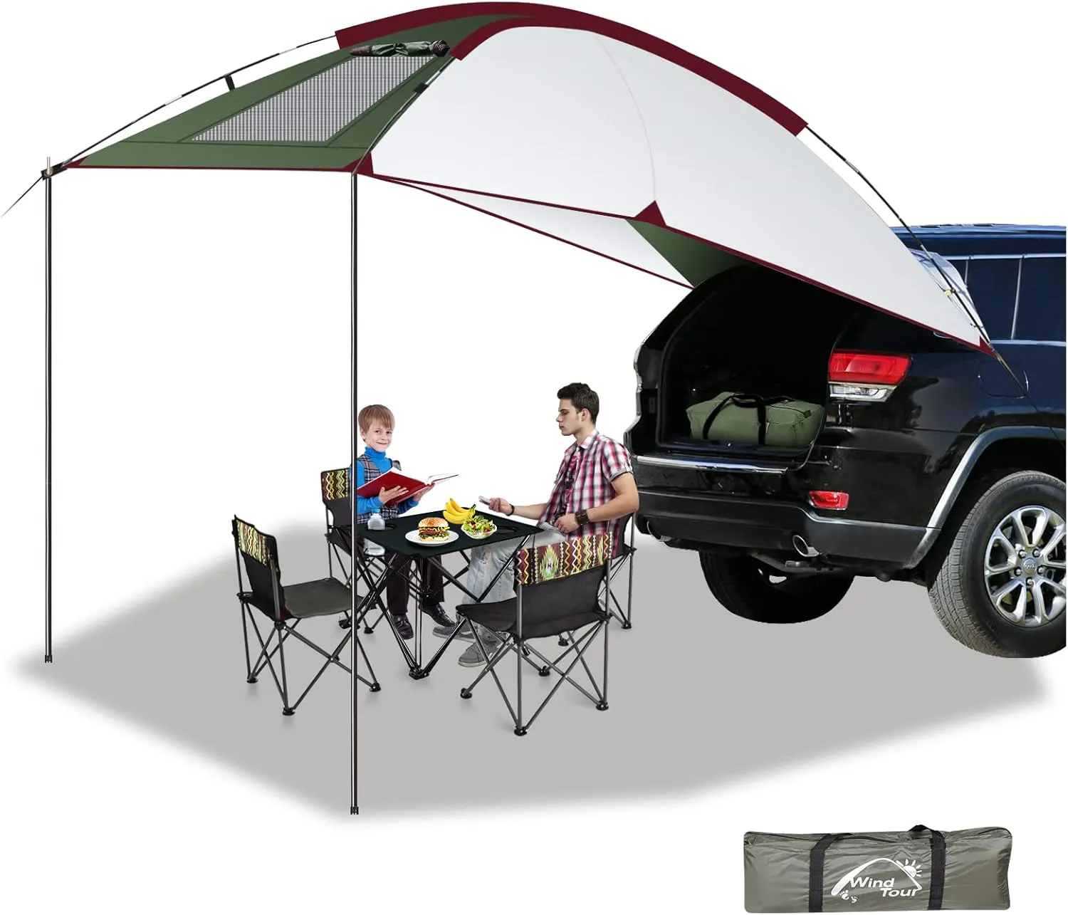 Bild von Autozelt Sonnendach für Camper und SUVs, wasserdichte Markise mit den Maßen 2,4 x 1,9 x 2 m für Outdoor Camping