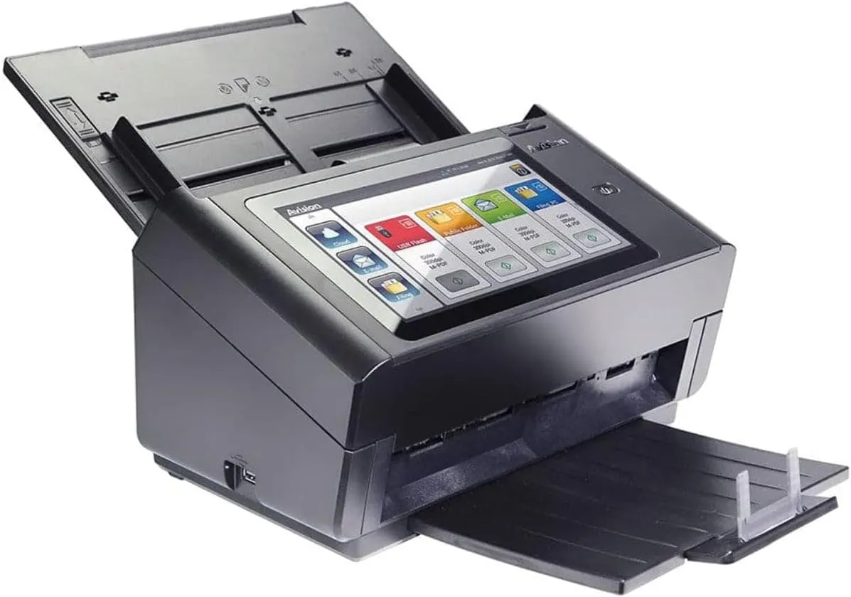Bild von Avision AN360W Netzwerk Scanner mit 8 Zoll Touch Display, 60 Seiten pro Minute, 100 Seiten ADF und USB 3.1