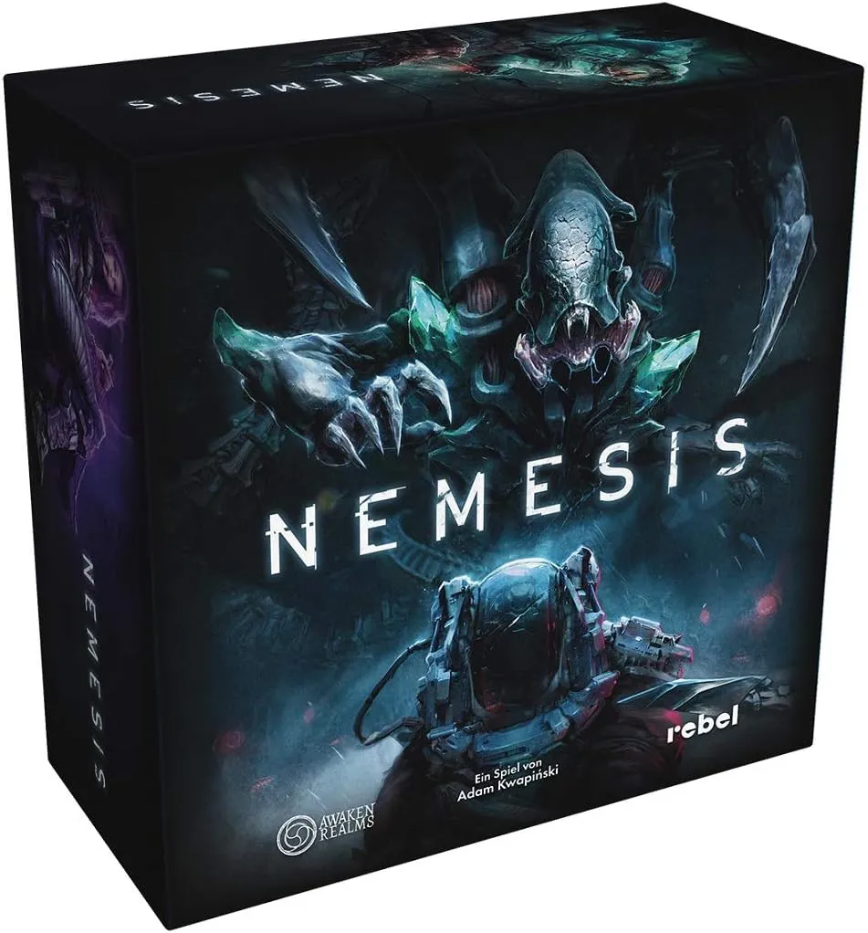Bild von Awaken Realms Nemesis Grundspiel für 1 bis 5 Spieler ab 14 Jahren, Spielzeit über 90 Minuten, in deutscher Sprache