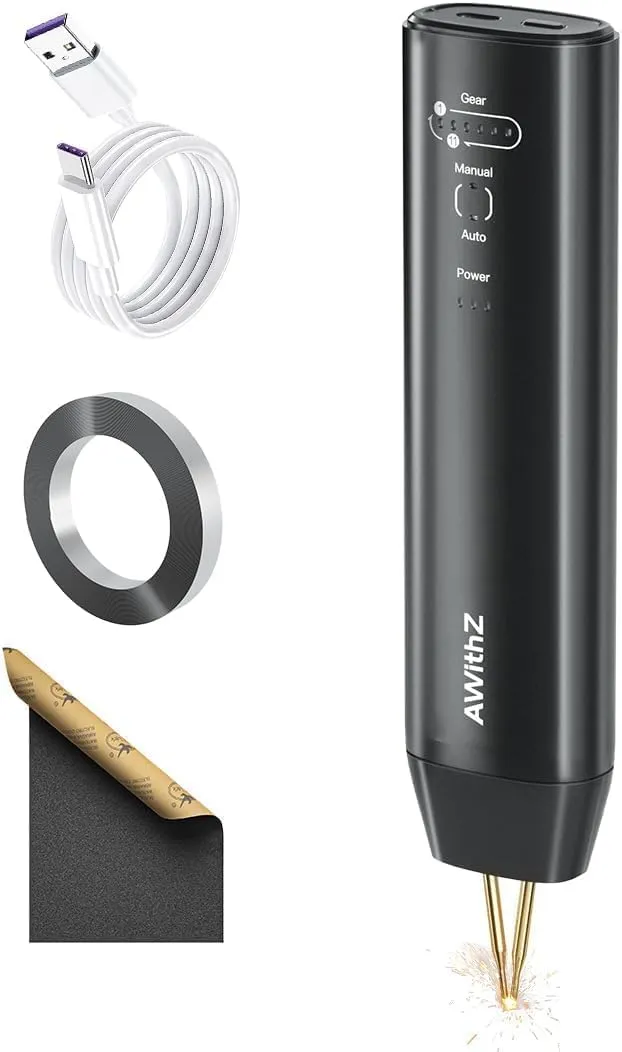 Bild von AWithZ 2 in 1 Akku Punktschweißgerät mit 11 einstellbaren Zahnrädern für DIY Akkupacks