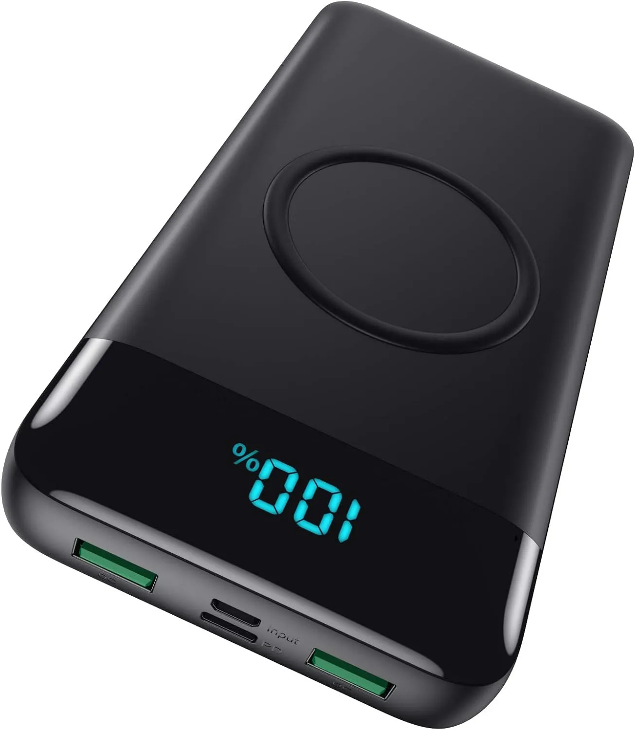 Bild von AXNEB Wireless Powerbank mit 26800 mAh, 25W Schnellladung, 4 Ausgängen und LCD Display, kompatibel mit iPhone, Huawei, Samsung und weiteren Geräten