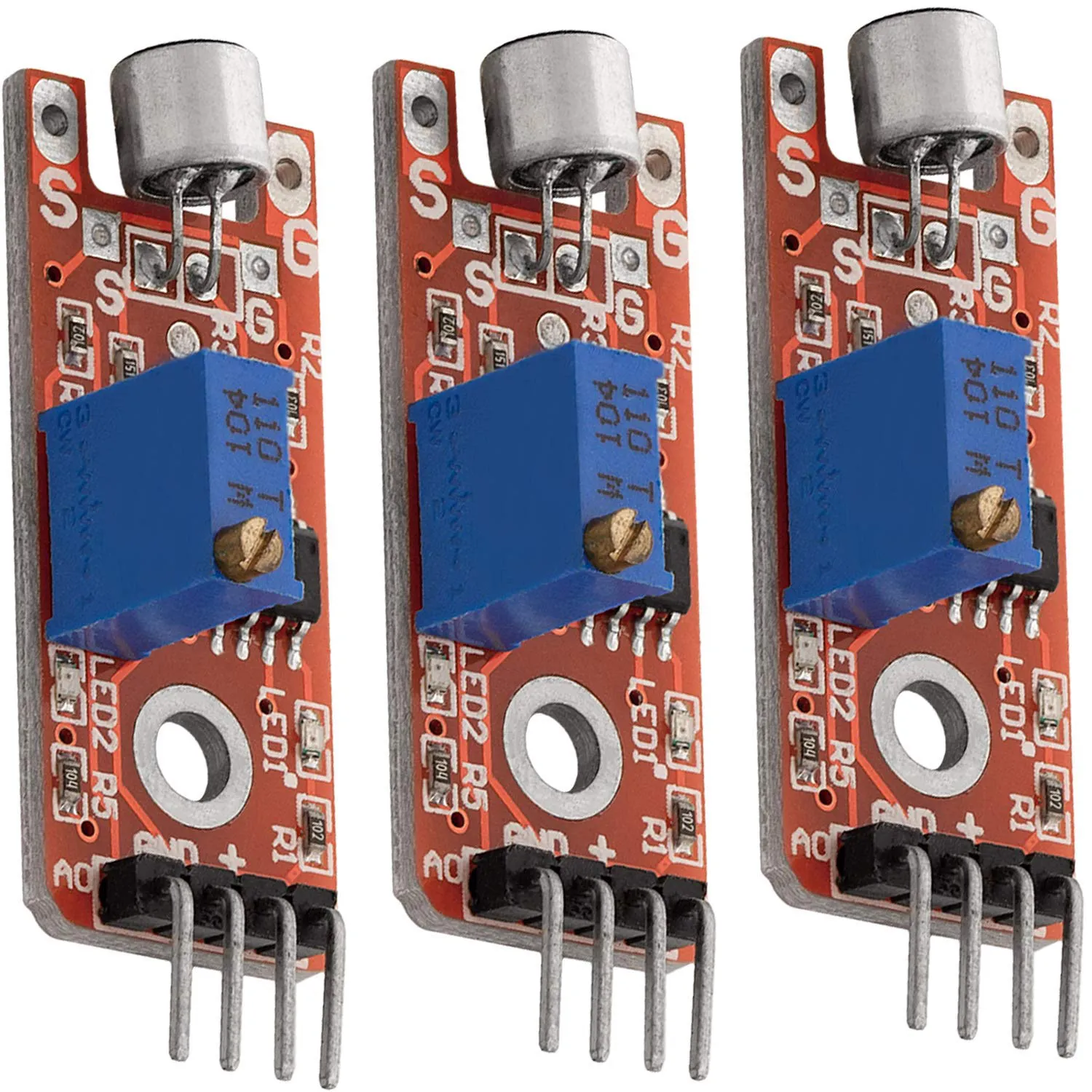 Bild von AZDelivery KY-038 Mikrofonmodul Set mit 3 Voice und Tonsensoren für Arduino