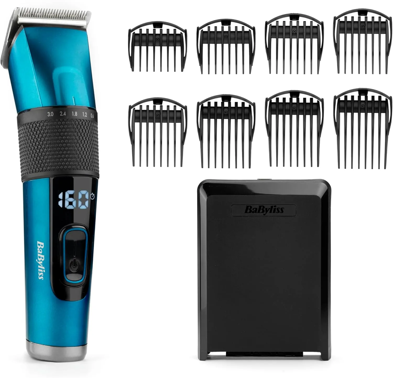 Bild von BaByliss E990E Haarschneider aus japanischem Stahl mit 45 Längeneinstellungen, 8 Kammaufsätzen und kabelloser Nutzung für 160 Minuten