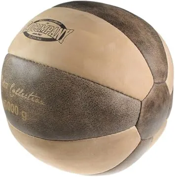 Bild von Bad Company Retro Medizinball aus Leder in Braun