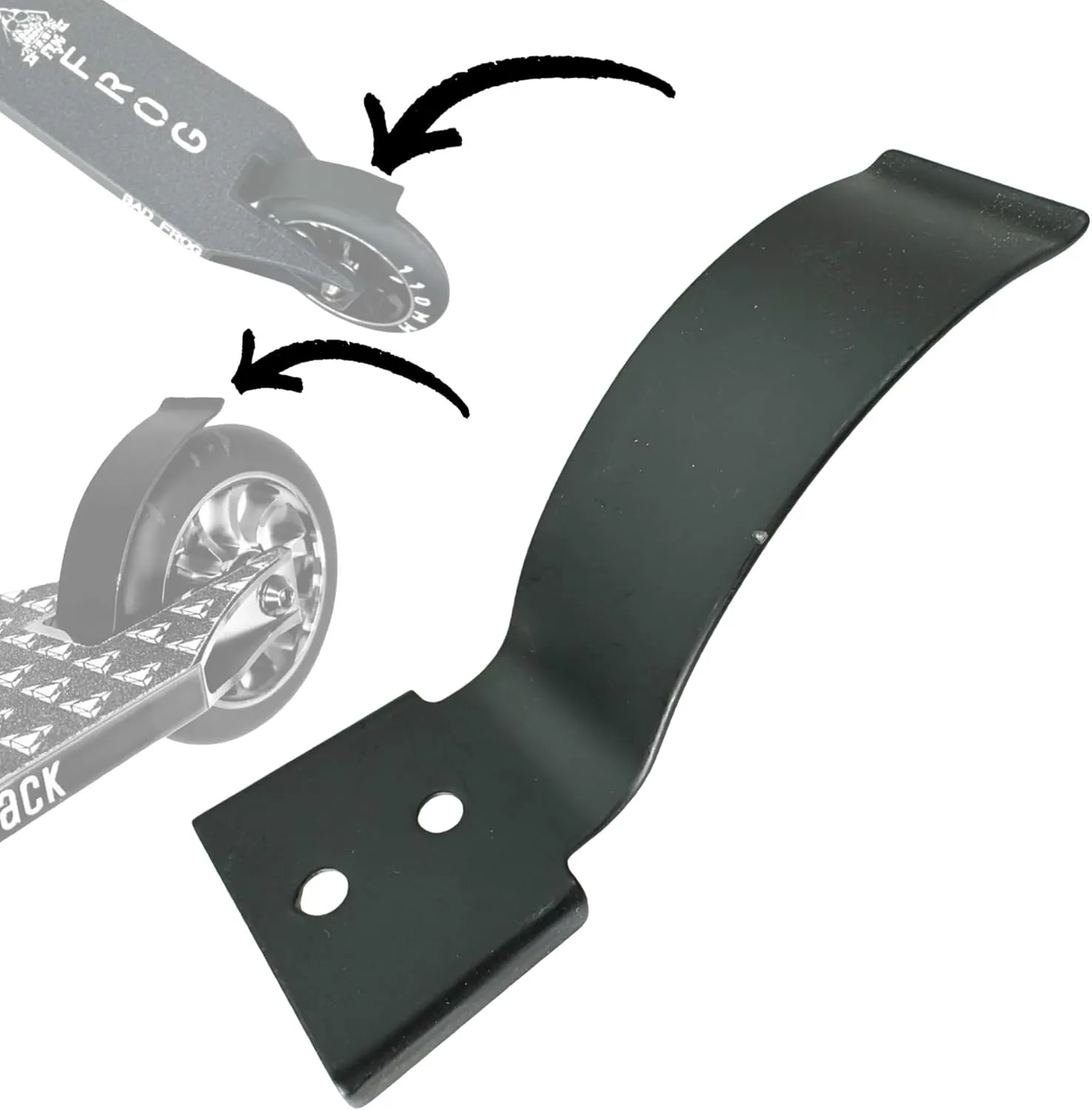 Bild von Bad Frog Stunt-Scooter Ersatzteil Flexbremse 110mm Schwarz