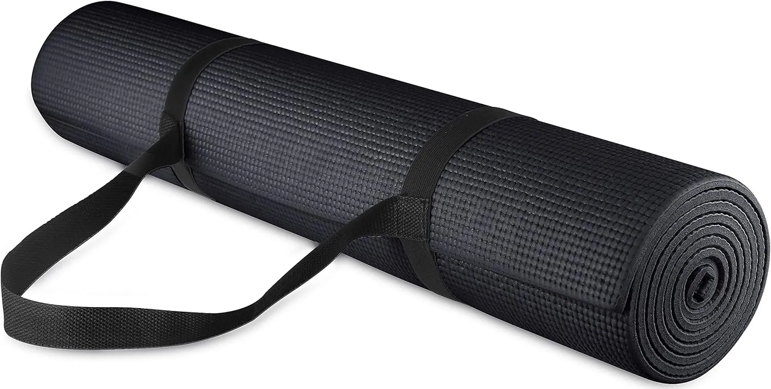 Bild von BalanceFrom GoYoga Yogamatte mit hoher Dichte und rutschfester Oberfläche, inklusive Tragegurt