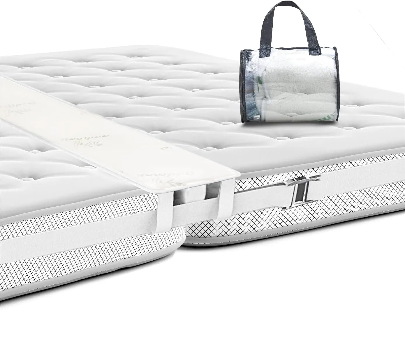 Bild von Balibetov Bett-Konverter Set für Twin und Twin-XL zu King-Bett mit Bettbrücke und Lückenfüller