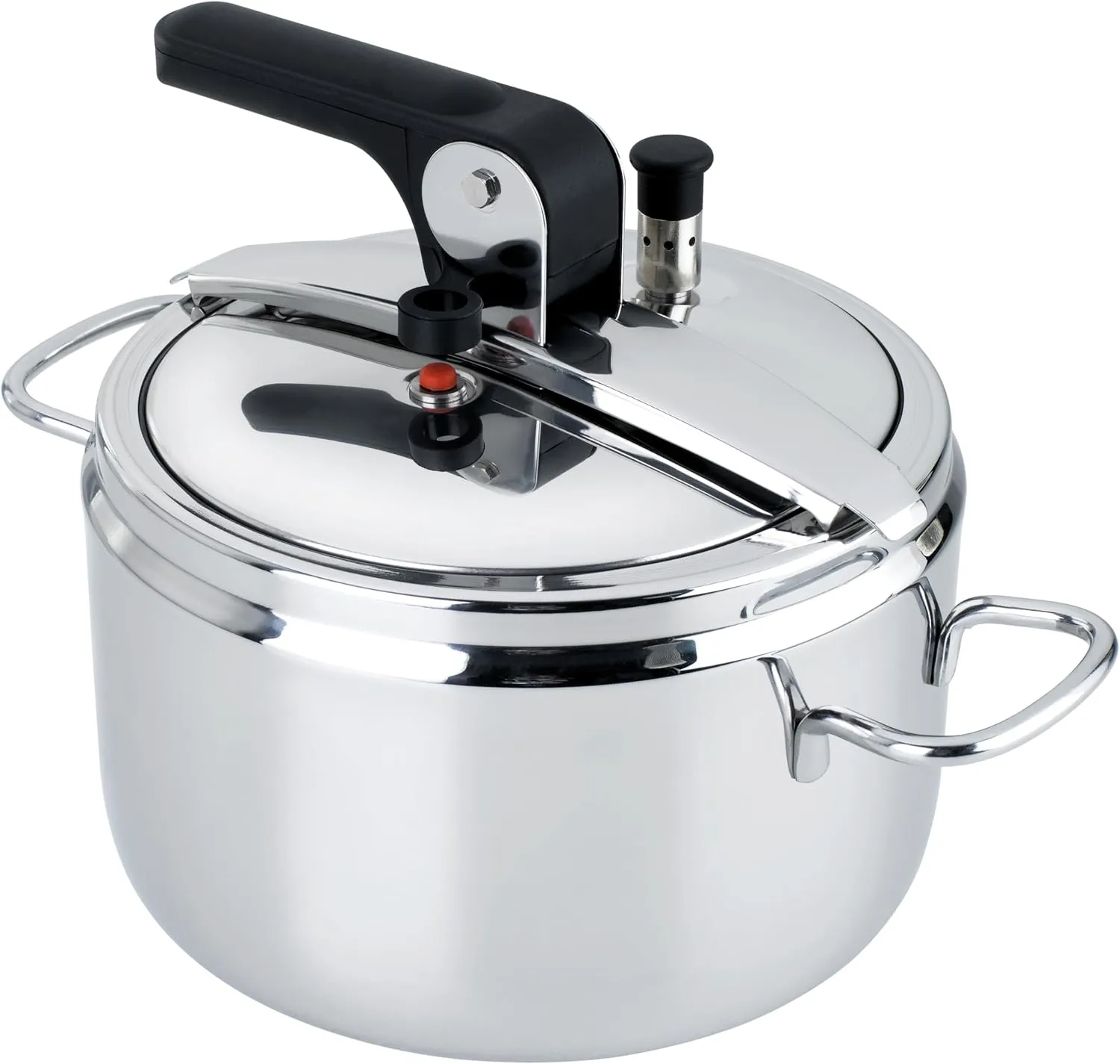 Bild von Barazzoni Schnellkochtopf Modell Basic mit 22 cm Durchmesser und 5 l Fassungsvermögen aus Edelstahl für Induktion, Made in Italy