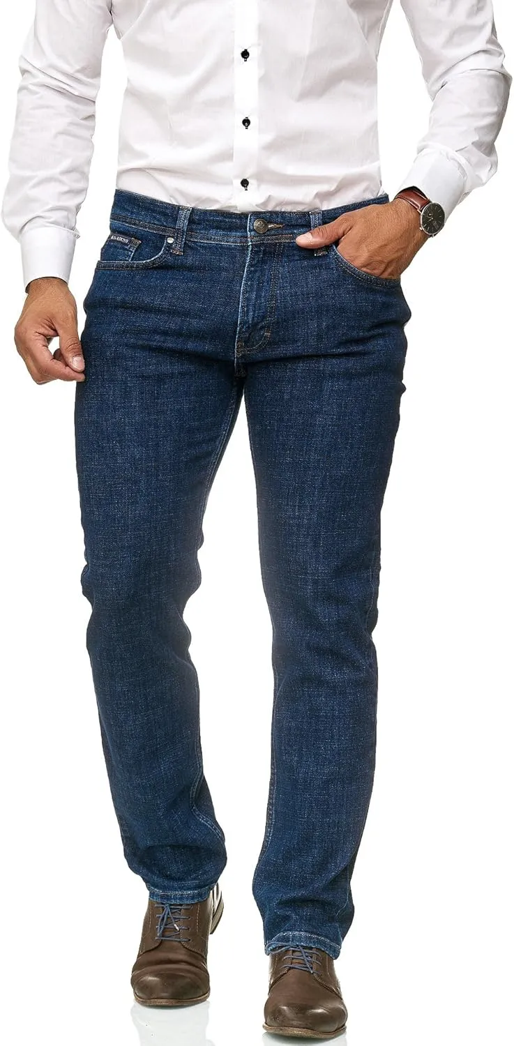 Bild von BARBONS Herren Jeans im Regular-Fit aus Stretchmaterial für Freizeit und Business