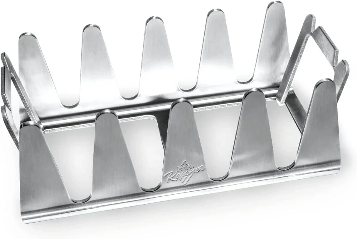 Bild von BBQ Rescher Bavarian Multi Grill Rack aus Edelstahl für indirektes Grillen und knusprige Krusten