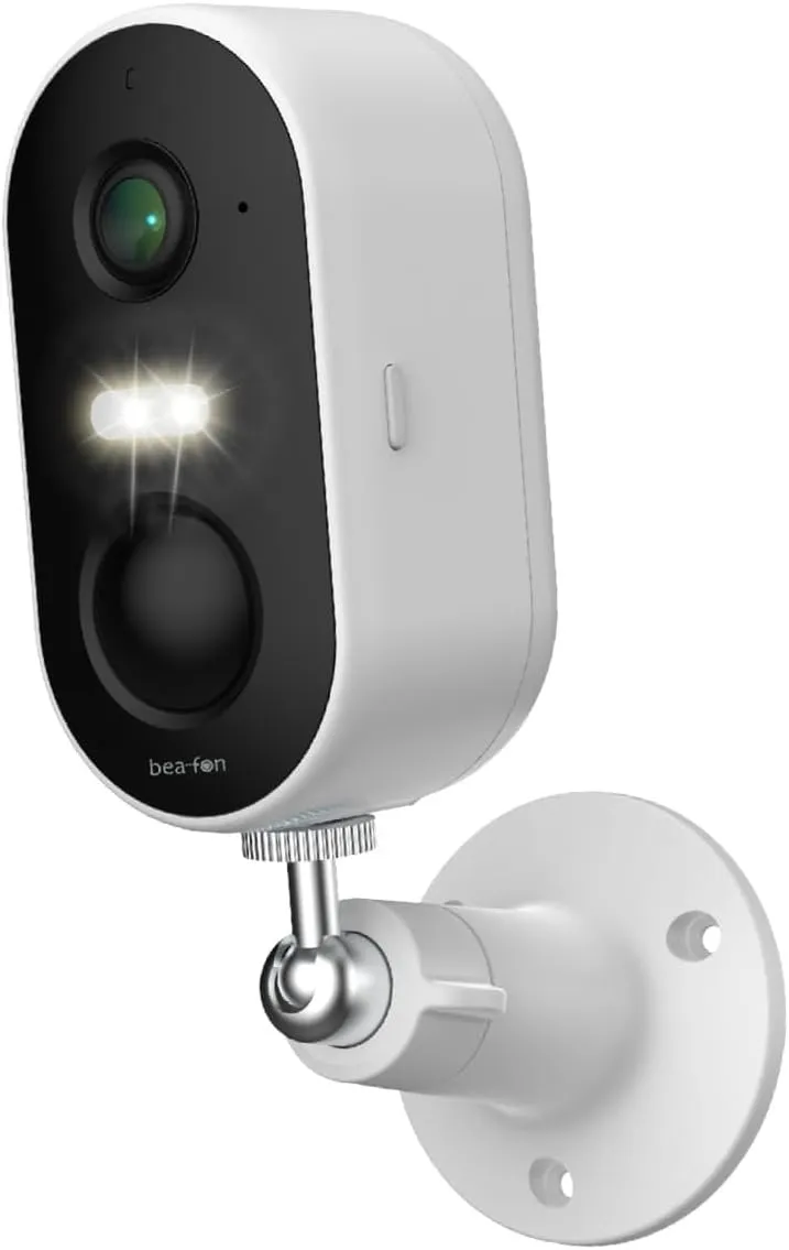 Bild von Beafon Safer 2L Außenüberwachungskamera mit 3MP Super HD, LED Licht, IP65 und kabellosem Betrieb, Akku mit 5200 mAh und bis zu 6 Monate Standby