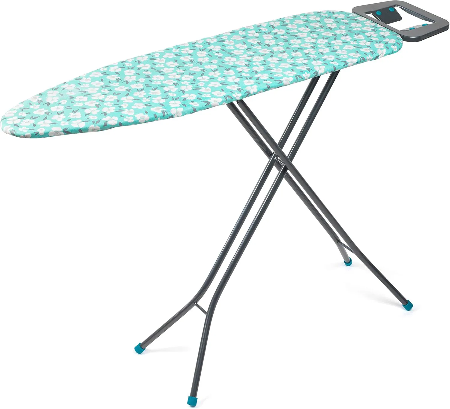 Bild von Beldray LA023995POPEU höhenverstellbarer Bügeltisch mit Blumenmuster und einer großen Bügelfläche von 110 x 33 cm