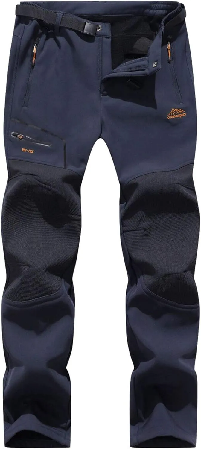 Bild von BenBoy Herren Wanderhose aus wasserdichtem Softshell für Outdoor, winddicht und warm gefüttert, ideal für Wintertrekking und Skifahren