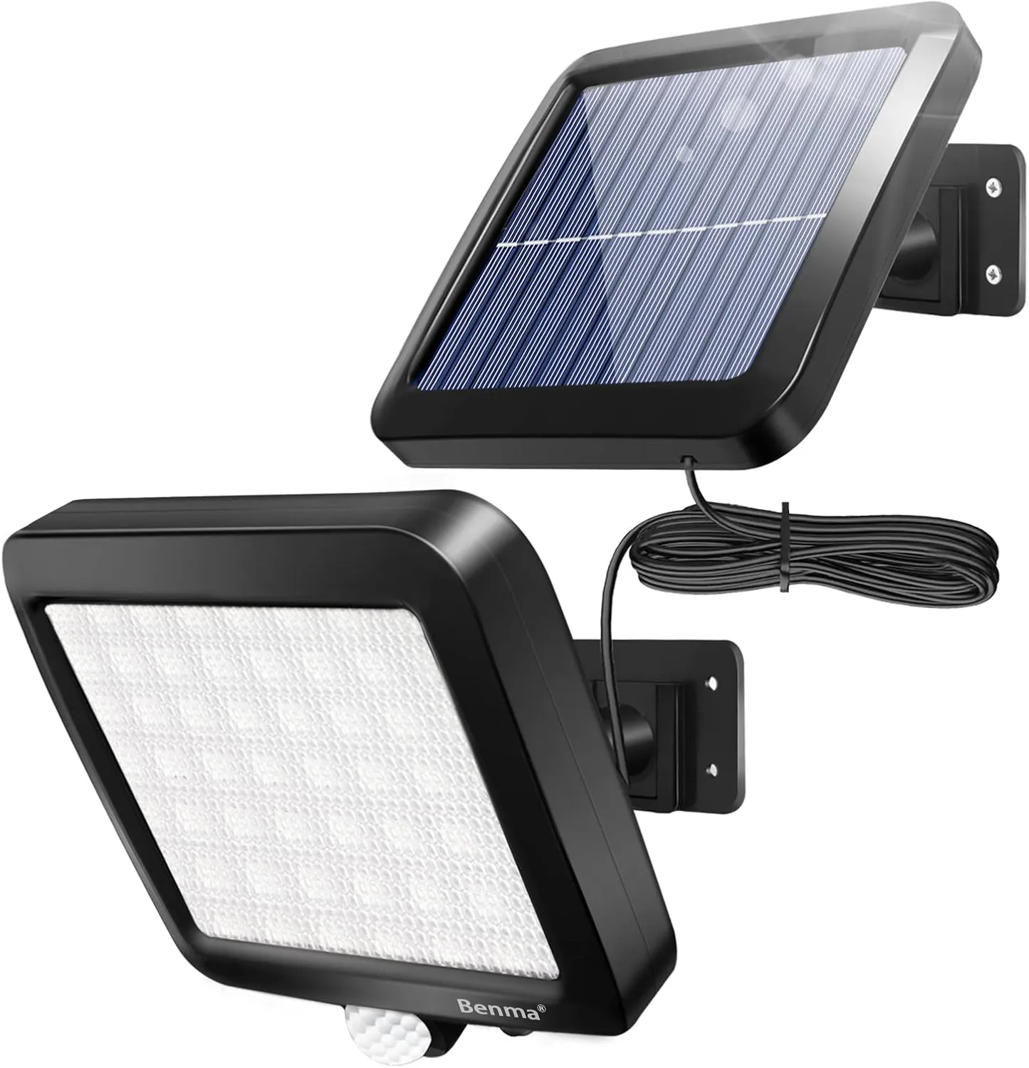 Bild von BENMA Solarleuchten für Außen mit 56 LEDs, superheller Wandleuchte, Bewegungsmelder und wasserdichtem Design