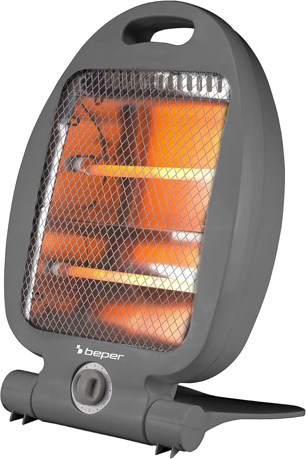 Bild von BEPER P203PAN001 Quarz-Heizgerät mit 800 Watt und zwei Leistungsstufen, geräuschlos und platzsparend in Grau