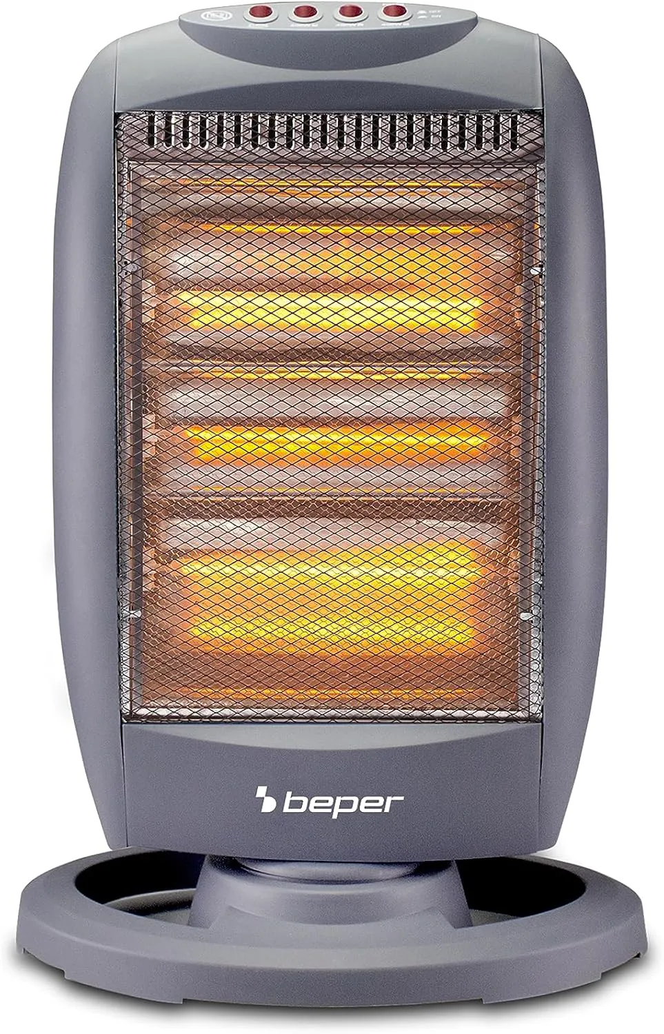Bild von BEPER P203PAN010 Halogenheizgerät mit 1200 Watt, energieeffizient und geräuschlos in Grau