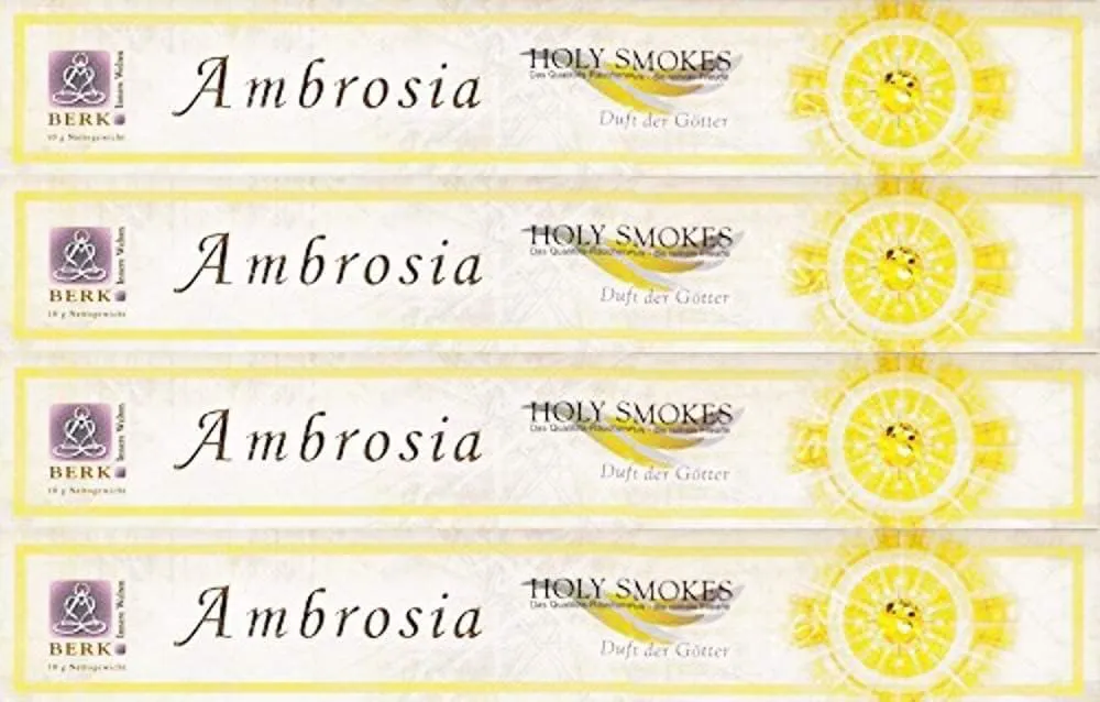 Bild von Berk HS-100-P4-12 Räucherstäbchen Set mit 4 Packungen Ambrosia