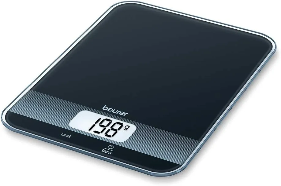 Bild von Beurer KS 19 digitale Küchenwaage mit Tara-Funktion und 5 kg Tragkraft in Schwarz