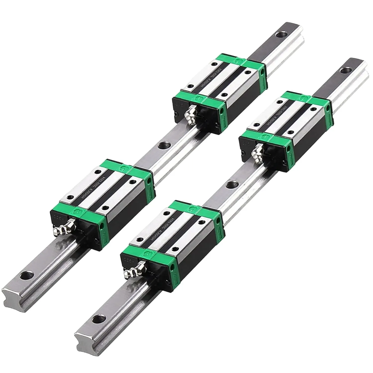 Bild von BEVDICNC HGR20 Linearschiene Set mit 800 mm und 4 HGH20CA Schlittenschiebern für 3D-Drucker und CNC-Maschinen