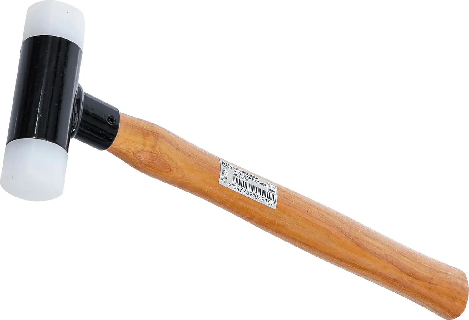 Bild von BGS 1859-30 Schonhammer mit Hickory-Stiel, rückschlagfrei, 30 mm Durchmesser und 300 g Gewicht