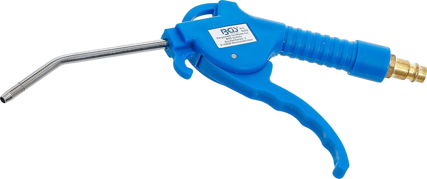 Bild von BGS 3208 Druckluft-Ausblaspistole mit 100 mm und Griff aus blauem Nylon-Fiberglas