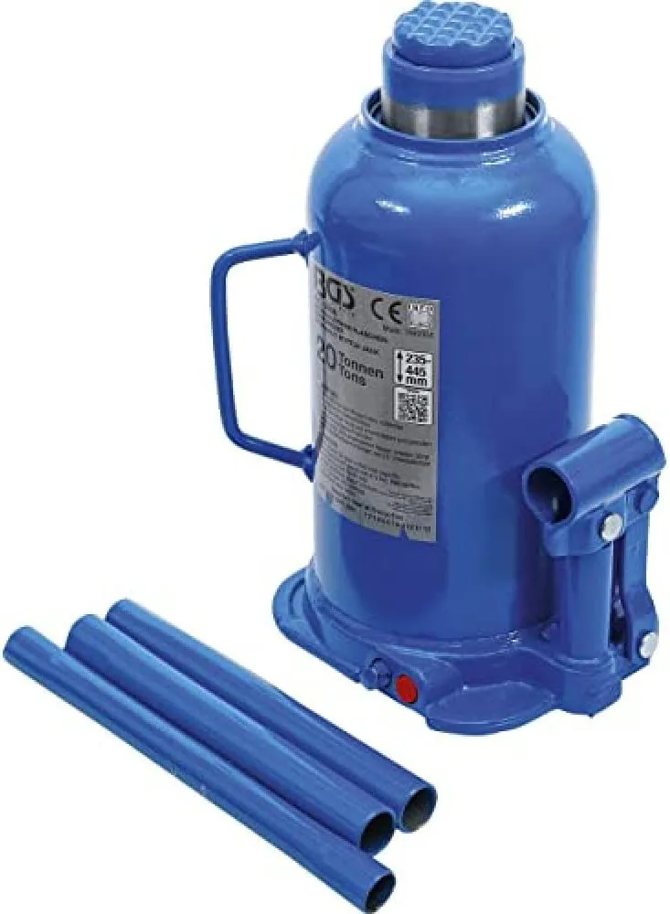 Bild von BGS 9888 Hydraulischer Flaschenwagenheber mit 20 Tonnen Tragkraft in Blau
