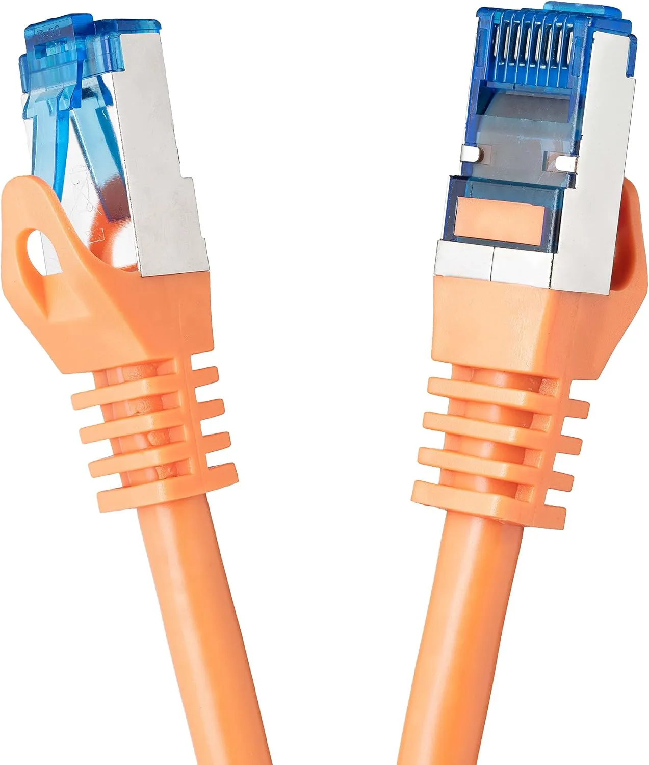 Bild von BIGtec 20 Meter CAT 7 Patchkabel in Orange, doppelt geschirmt mit RJ45 Stecker für Gigabit Ethernet