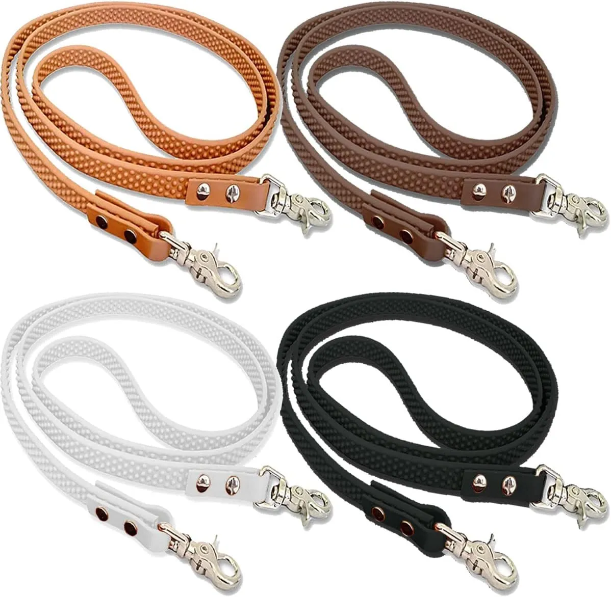 Bild von Bio-Leine geschlossene Zügel für Pferde und Ponys, 2 bis 3 Meter lang, 12 bis 19 mm breit, aus Supergrip BioThane, schmutz- und wasserabweisend, erhältlich in vier Farben